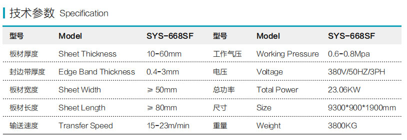 SYS-668SF全自動封邊機 - 伺服調刀